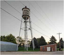 Water Tower with Well 2 Building to the Right